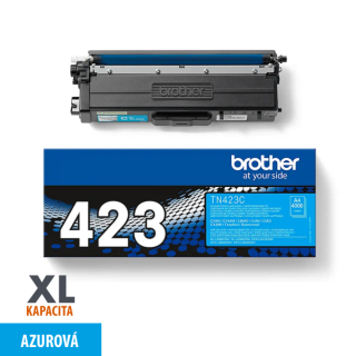 Originální toner TN-423C azurový - vysoká kapacita - pro BROTHER
