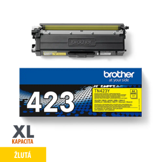 Originální toner TN-423Y žlutý - vysoká kapacita - pro BROTHER