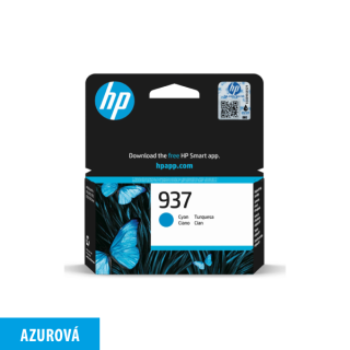 Originální ink. kazeta č.937 (4S6W2NE) azurová - pro HP