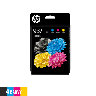 Originální multipack ink. kazet č.937 - 4 barvy CMYK pro HP