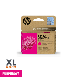Originální ink. kazeta č.924e (4K0U8NE) purpurová - vysoká kapacita - pro HP